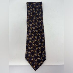 Jhane Barnes Geometric Burgundy Gold Purple‎ Frequency Silk Tie New